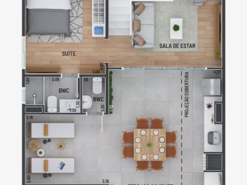 Planta Cobertura Andar Superior