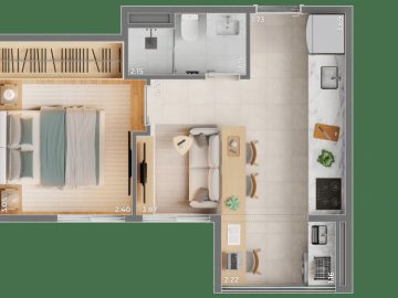 Planta de 29m (1 dormitrio)
