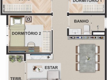 3 dormitrios com ste
