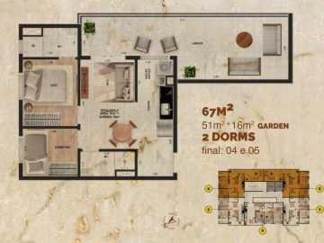 Garden 67m