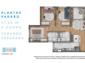 Planta Padro - 57m